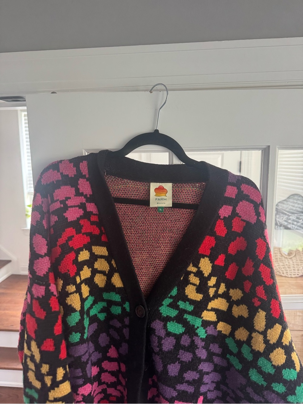 FARM Rio Rainbow Leopards Cardigan - Picture 5 of 7